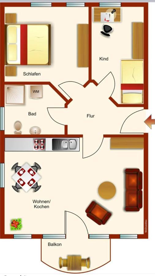 Ferienwohnung Rieke Norddeich  Buitenkant foto